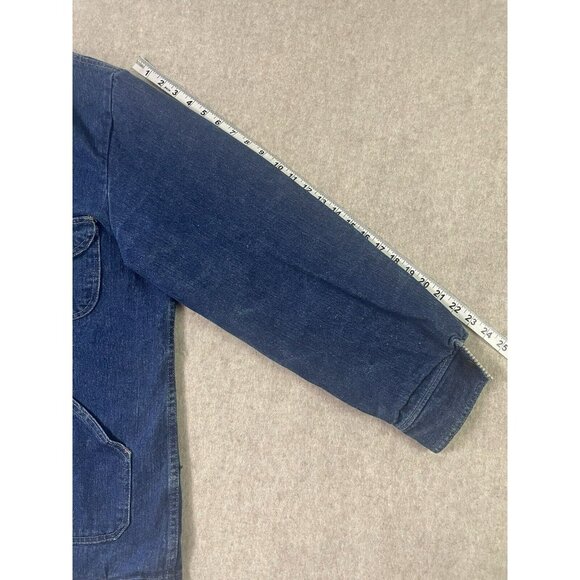 Vintage Dickies Barn Chore Coat Jacket M Aztec Blanket Lined Corduroy-Collar USA - Picture 12 of 16